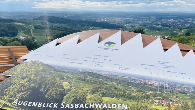 Augenblick Weg Sasbachwalden Ausblick Rheinebene